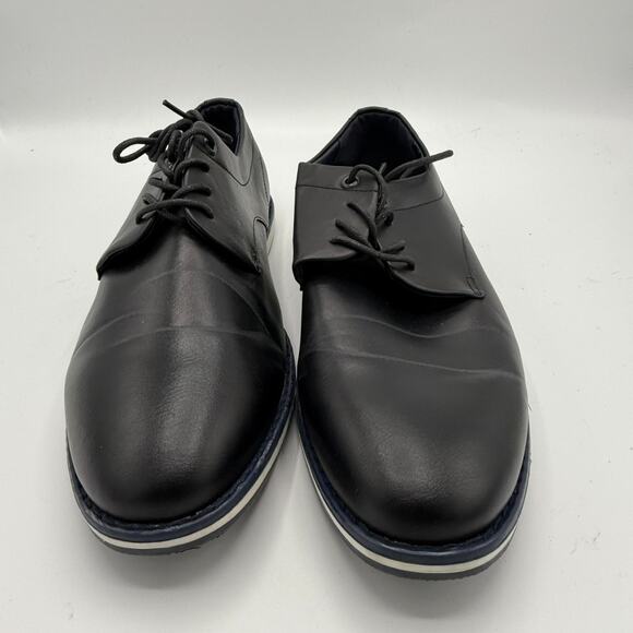 Nine West Mathias Oxford Dress Shoes Mens 8.5 Black Lace Up Business Casual Flat main image 4